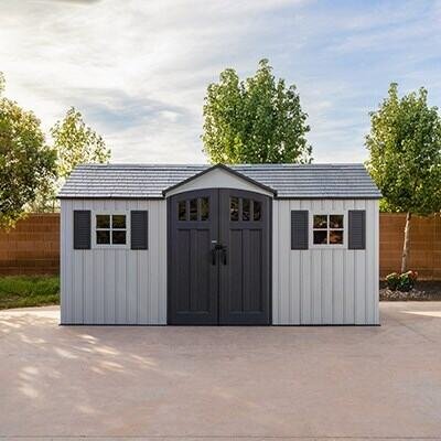 Lifetime 15-ft x 8-ft Dual Entry Outdoor Storage Shed