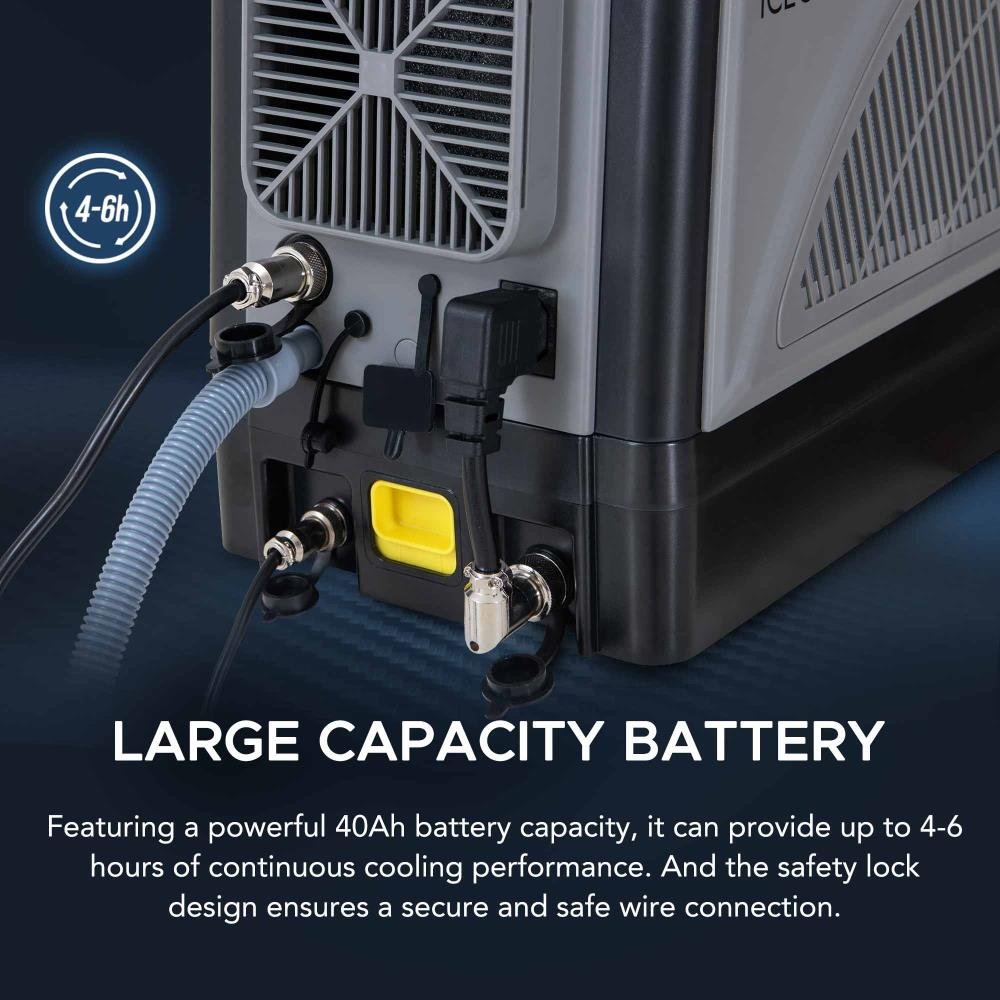 SUNJOY IceCove Portable Air Conditioner with 2 Power Bank for Outdoor Tents and Indoors - Gray