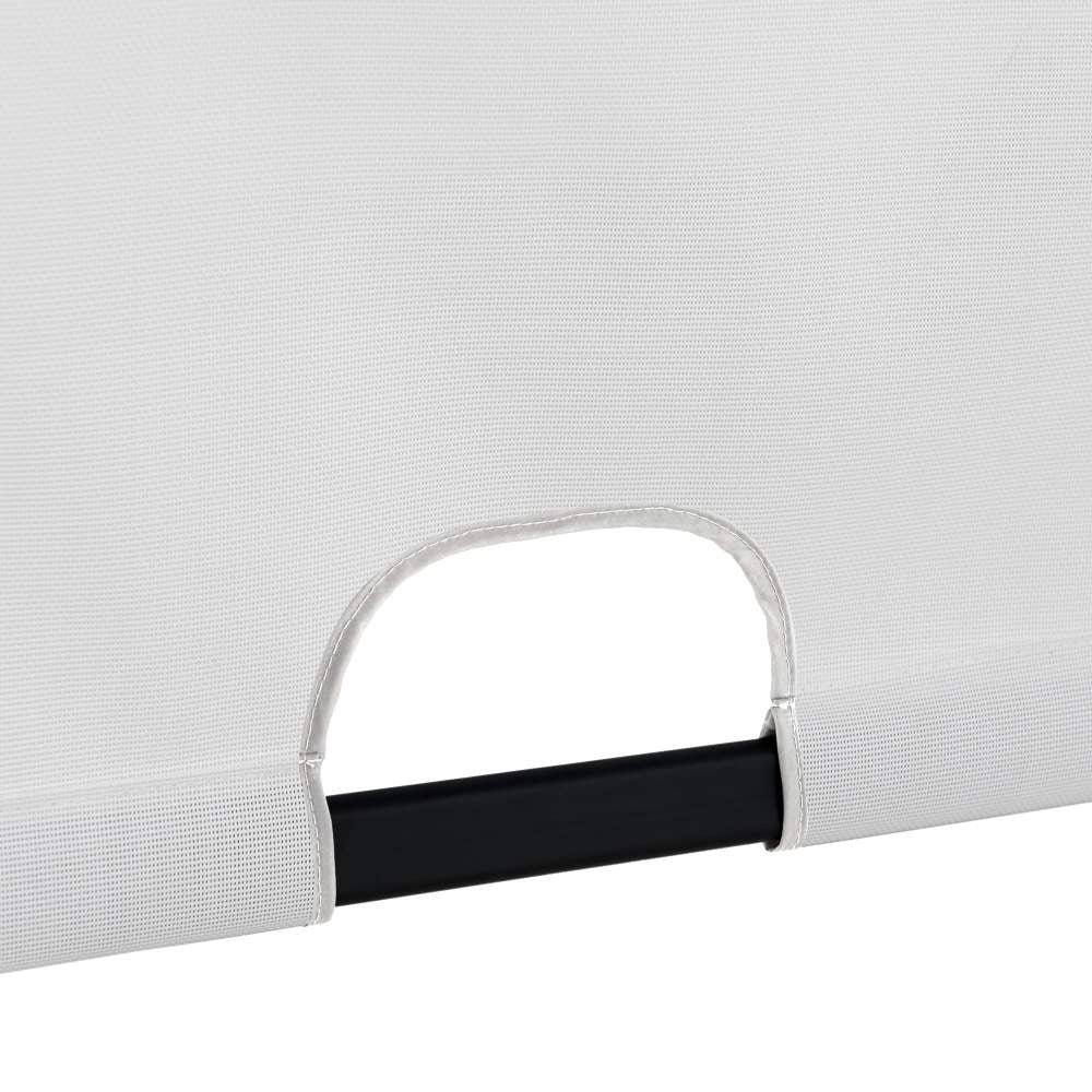 SUNJOY 9x9 Matte Black Steel Frame Pergola with Adjustable Canopy Roof - Light Gray - Image 11