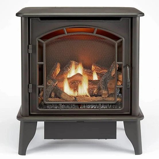 Bluegrass Living Panorama Vent Free Dual Fuel 3-Sided Gas Stove BTSD23RT