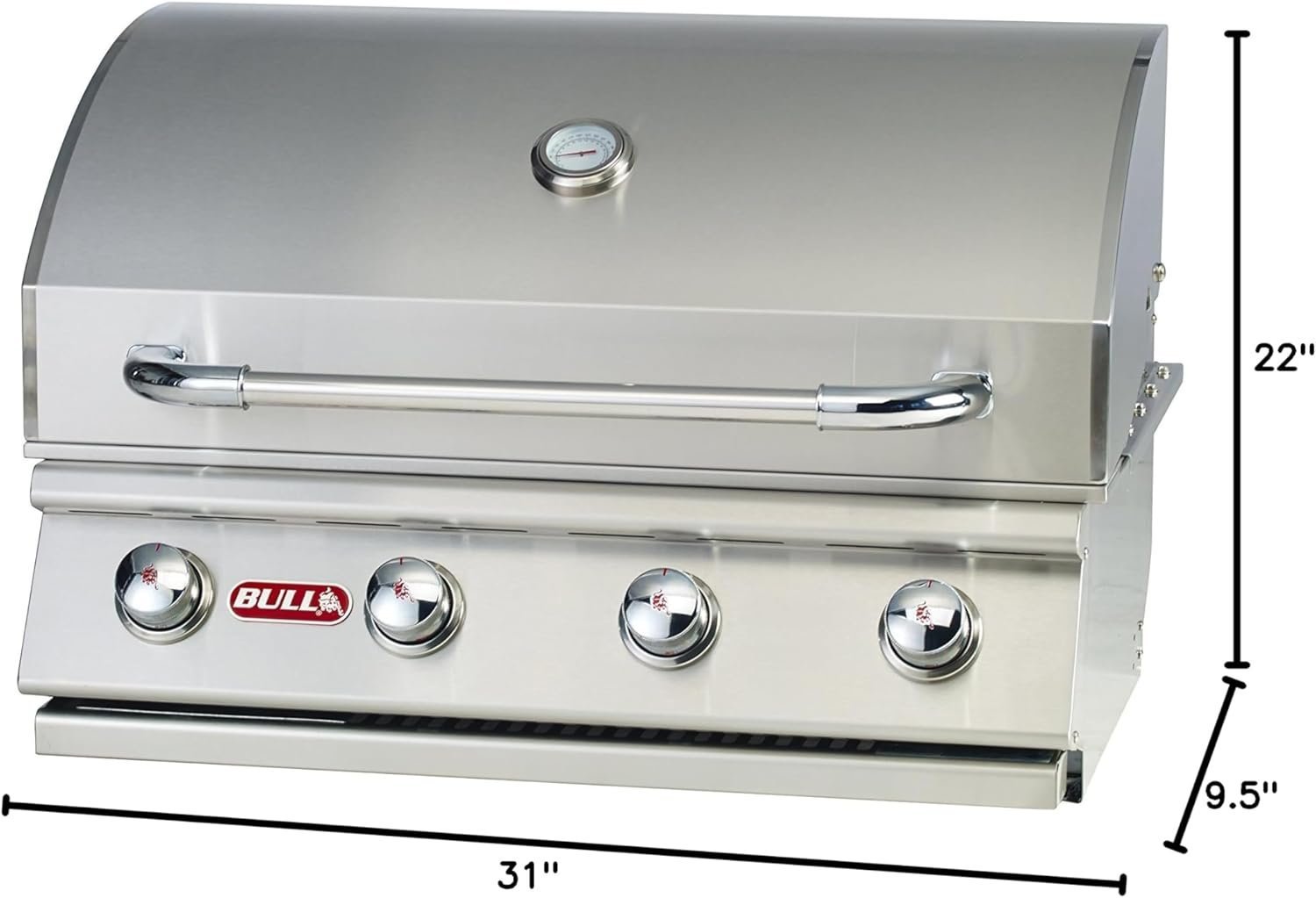 Bull Outlaw 30 inch 4 Burner Built in Natural Gas Grill