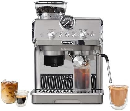 De’Longhi La Specialista Arte Evo Espresso Machine – Compact Cold Brew Coffee Maker with Grinder