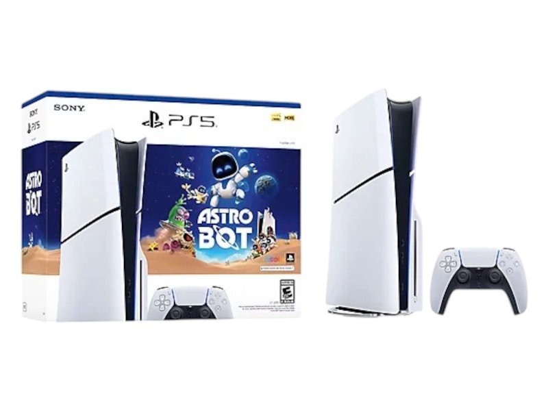 Sony PlayStation 5 PS5 Blu-Ray Astro Bot Slim Console Bundle (UK Plug)