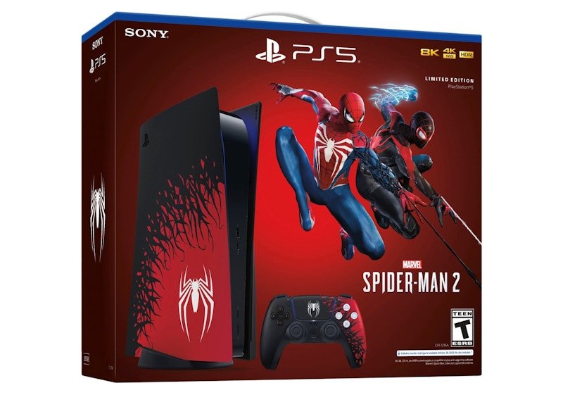 Sony PlayStation 5 PS5 Blu-ray Edition Marvel Spider-Man 2 Console Bundle (US Plug) 1000039239